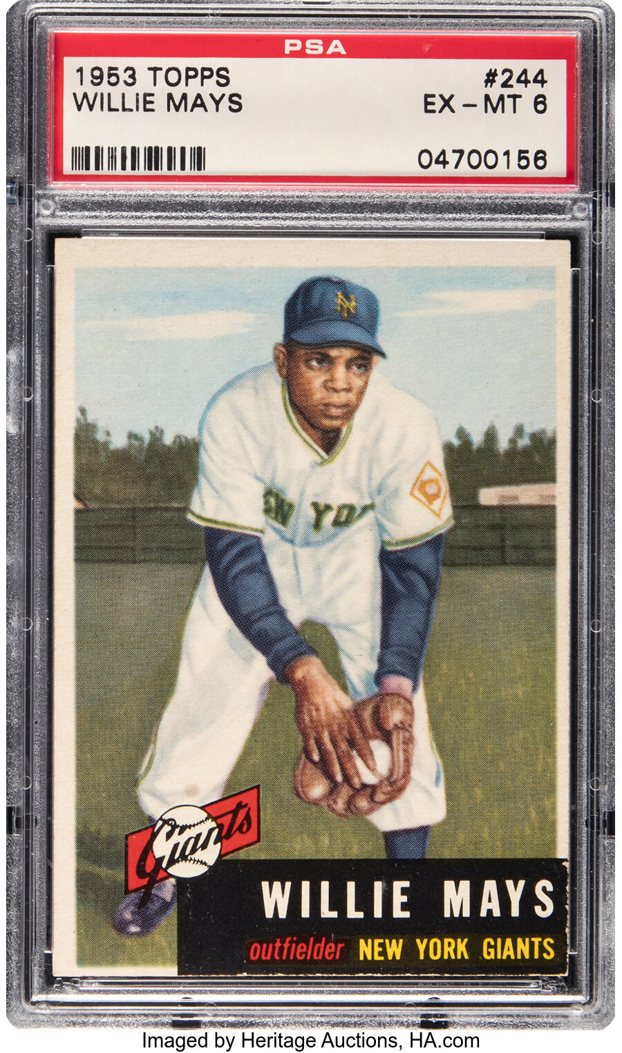1953 Topps Willie Mays #244 PSA EX-MT 6