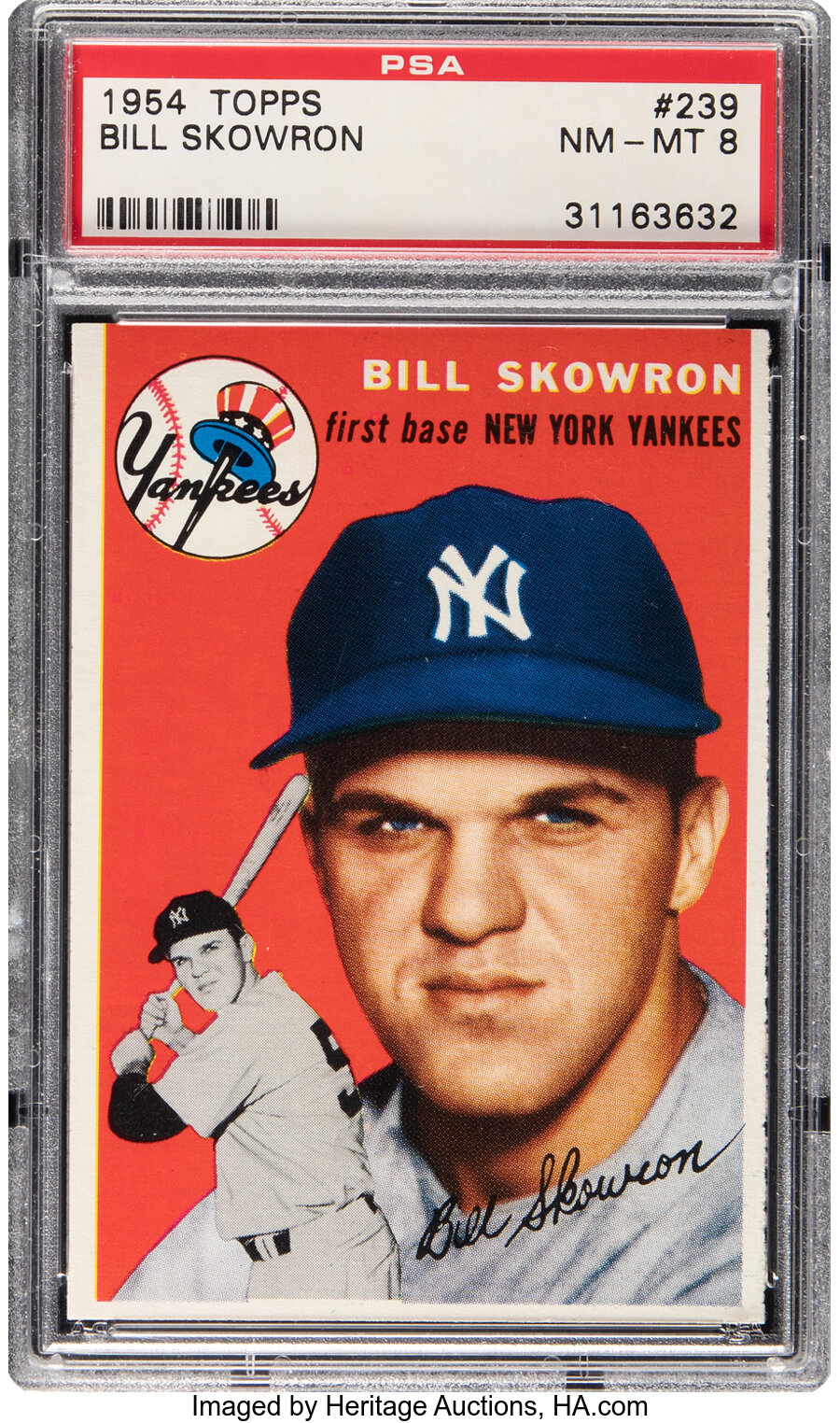 1954 Topps Bill Skowron #239 PSA NM-MT 8