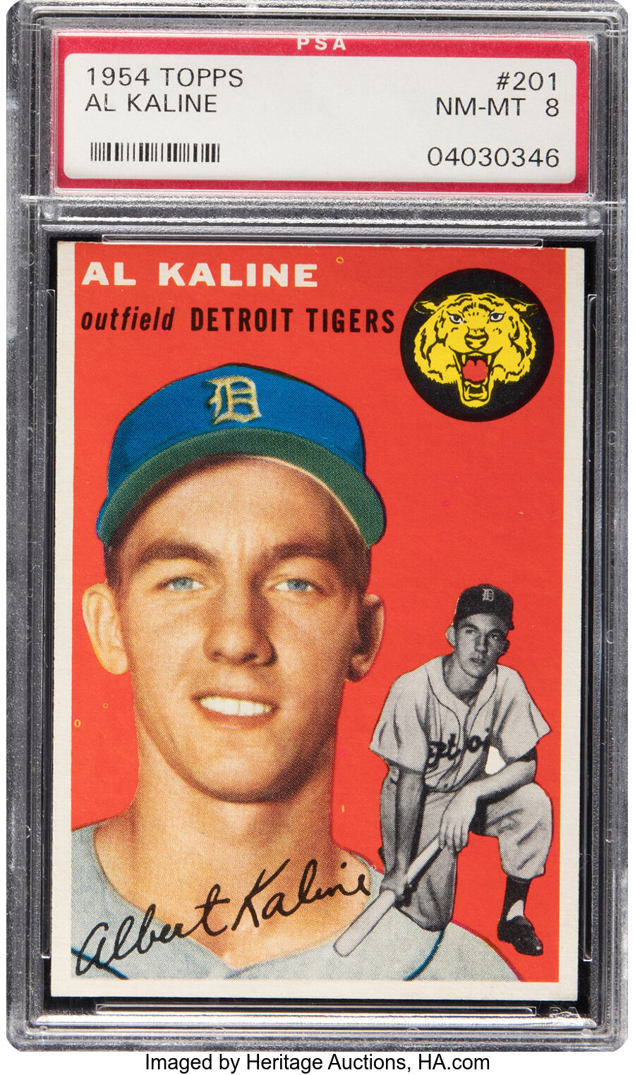 1954 Topps Al Kaline Rookie #201 PSA NM-MT 8