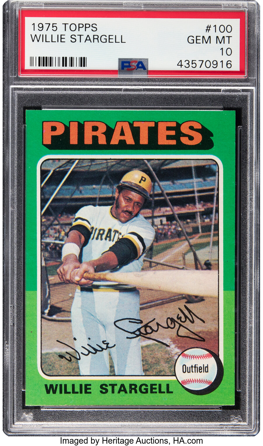 1975 Topps Willie Stargell #100 PSA Gem Mint 10 - Pop Four!