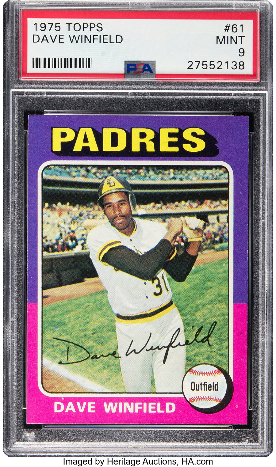 1975 Topps Dave Winfield #61 PSA Mint 9