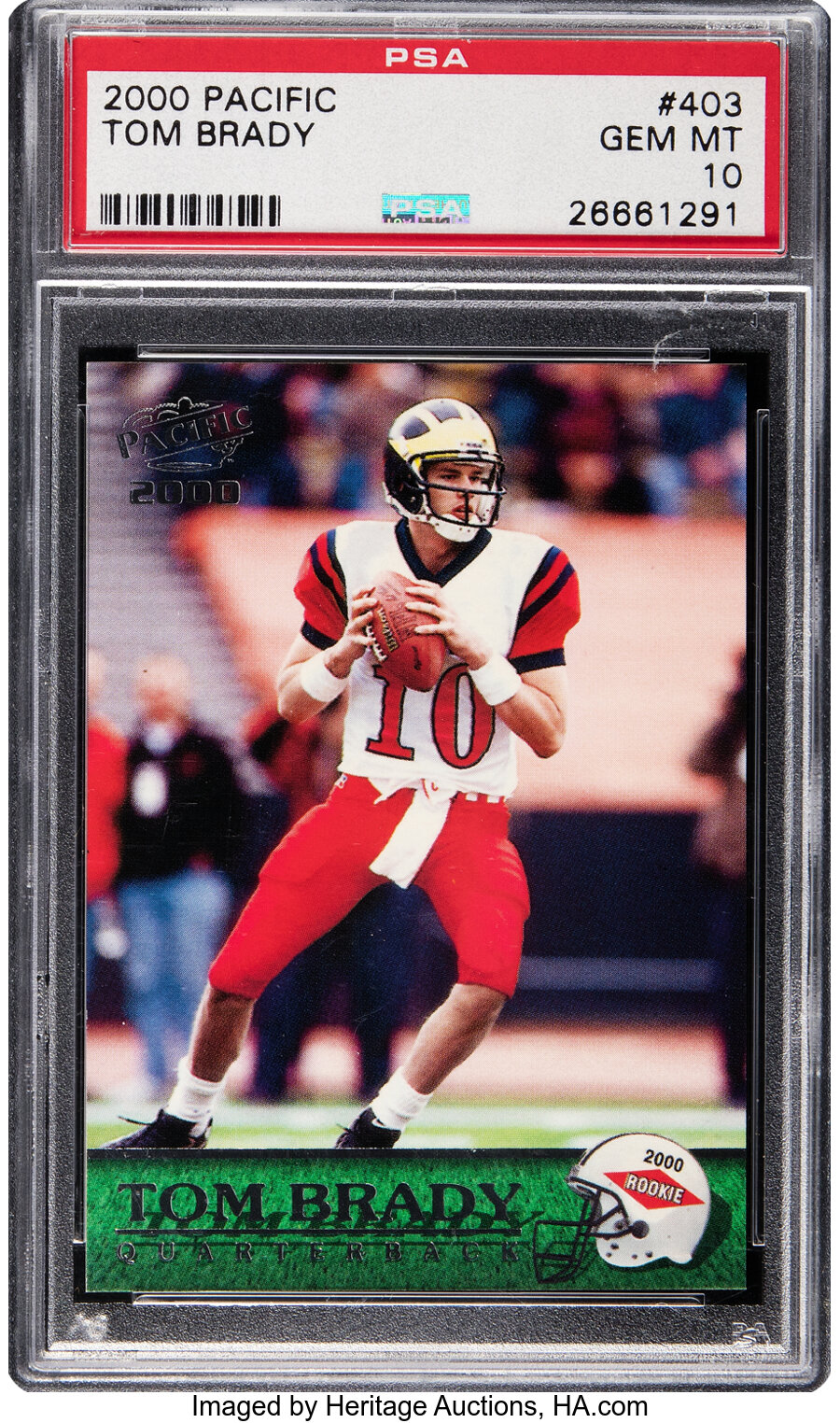 2000 Pacific Tom Brady Rookie #403 PSA Gem Mint 10