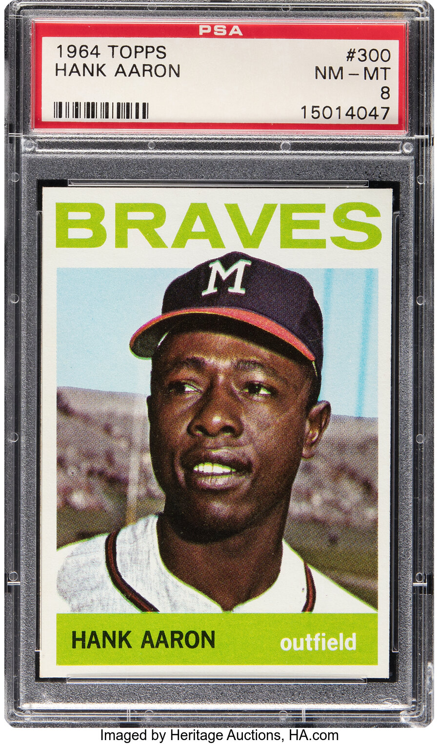 1964 Topps Hank Aaron #300 PSA NM-MT 8