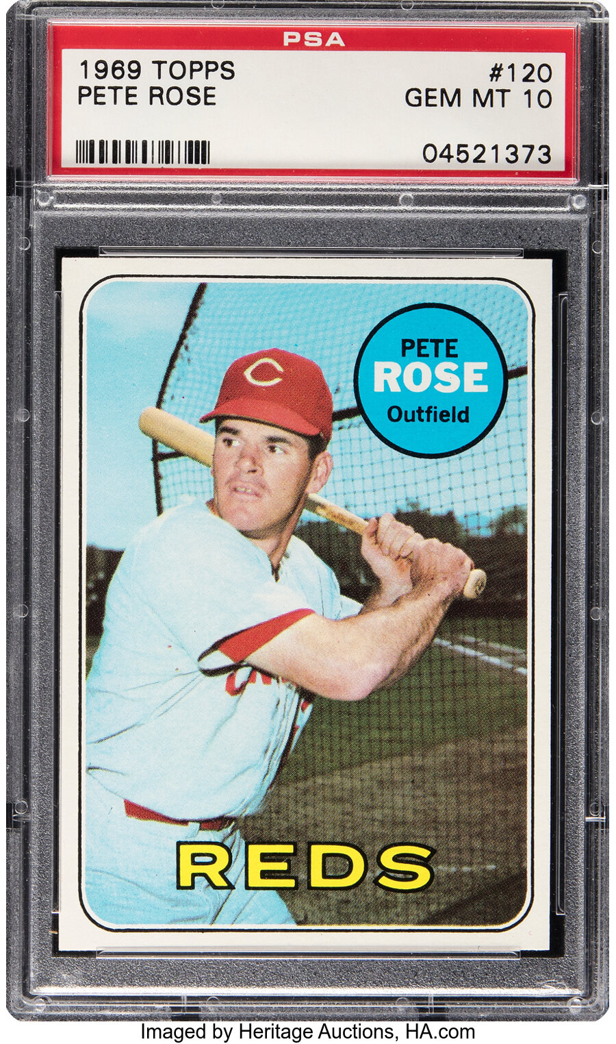 1969 Topps Pete Rose #120 PSA Gem Mint 10