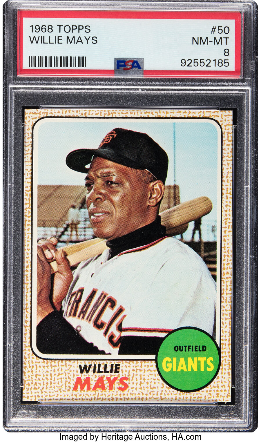 1968 Topps Willie Mays #50 PSA NM-MT 8