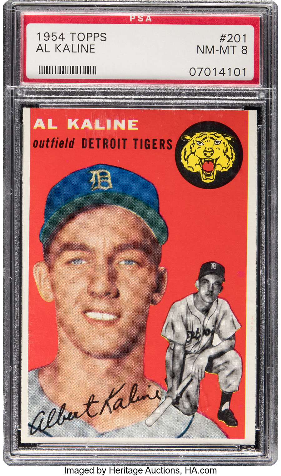 1954 Topps Al Kaline Rookie #201 PSA NM-MT 8