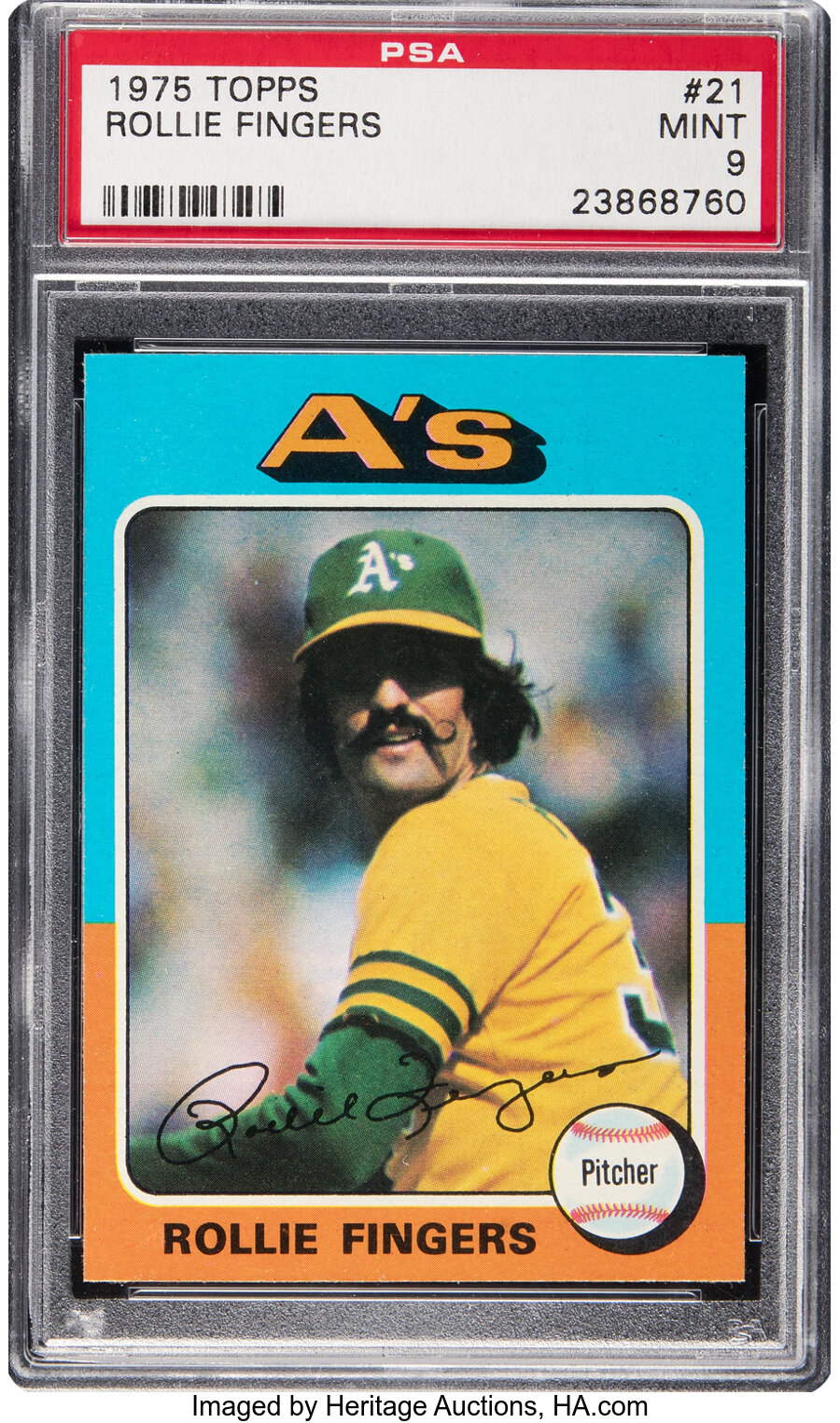 1975 Topps Rollie Fingers #21 PSA Mint 9