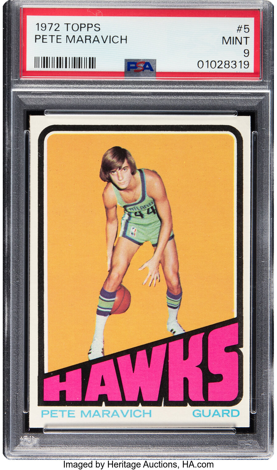 1972 Topps Pete Maravich #5 PSA Mint 9