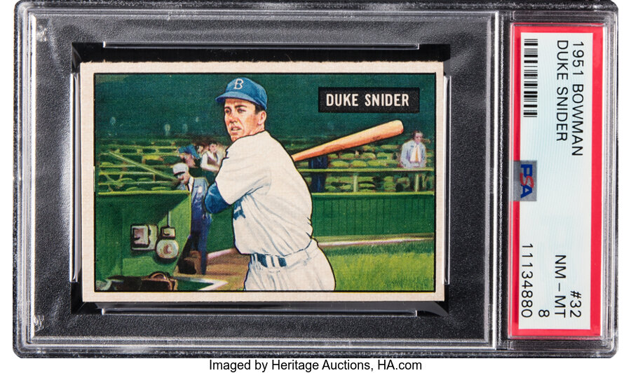 1951 Bowman Duke Snider #32 PSA NM-MT 8