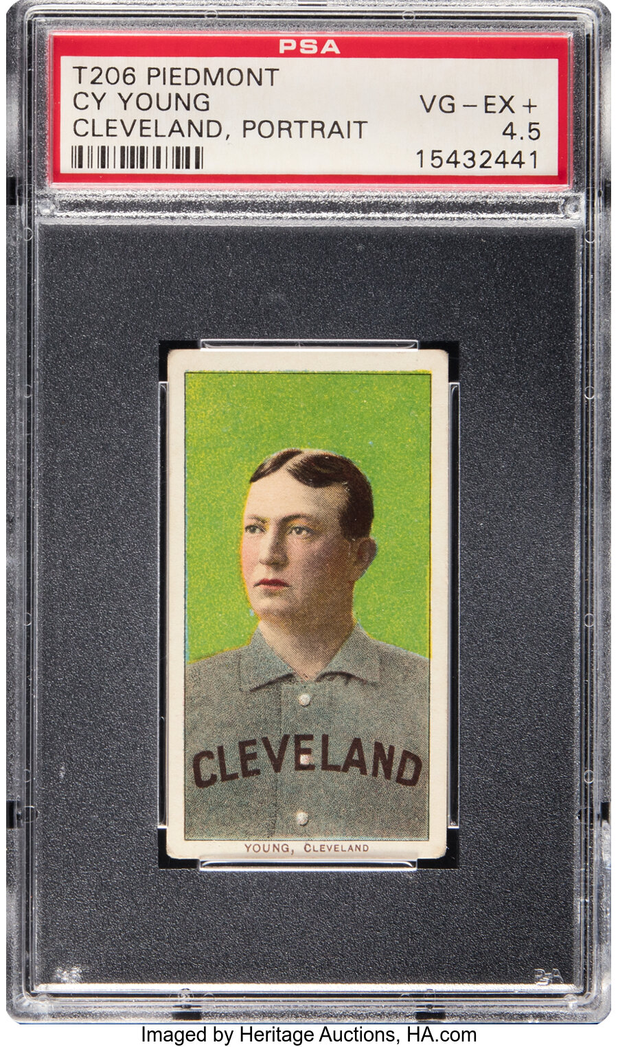 1909-11 T206 Piedmont 150/25 Cy Young (Portrait) PSA VG-EX+ 4.5