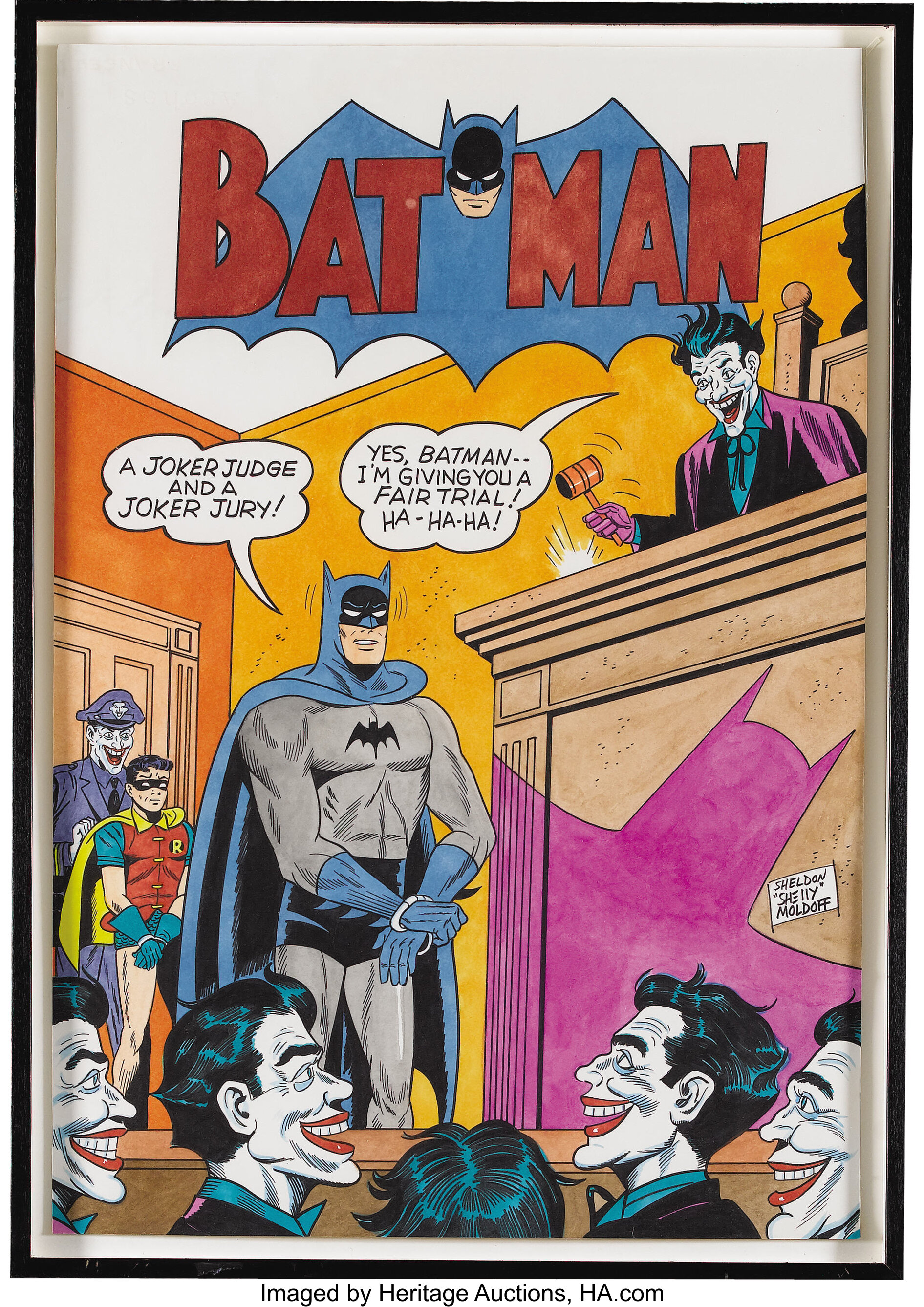 Sheldon Moldoff - Batman #163 Cover Recreation Original Art | Lot #44297 |  Heritage Auctions