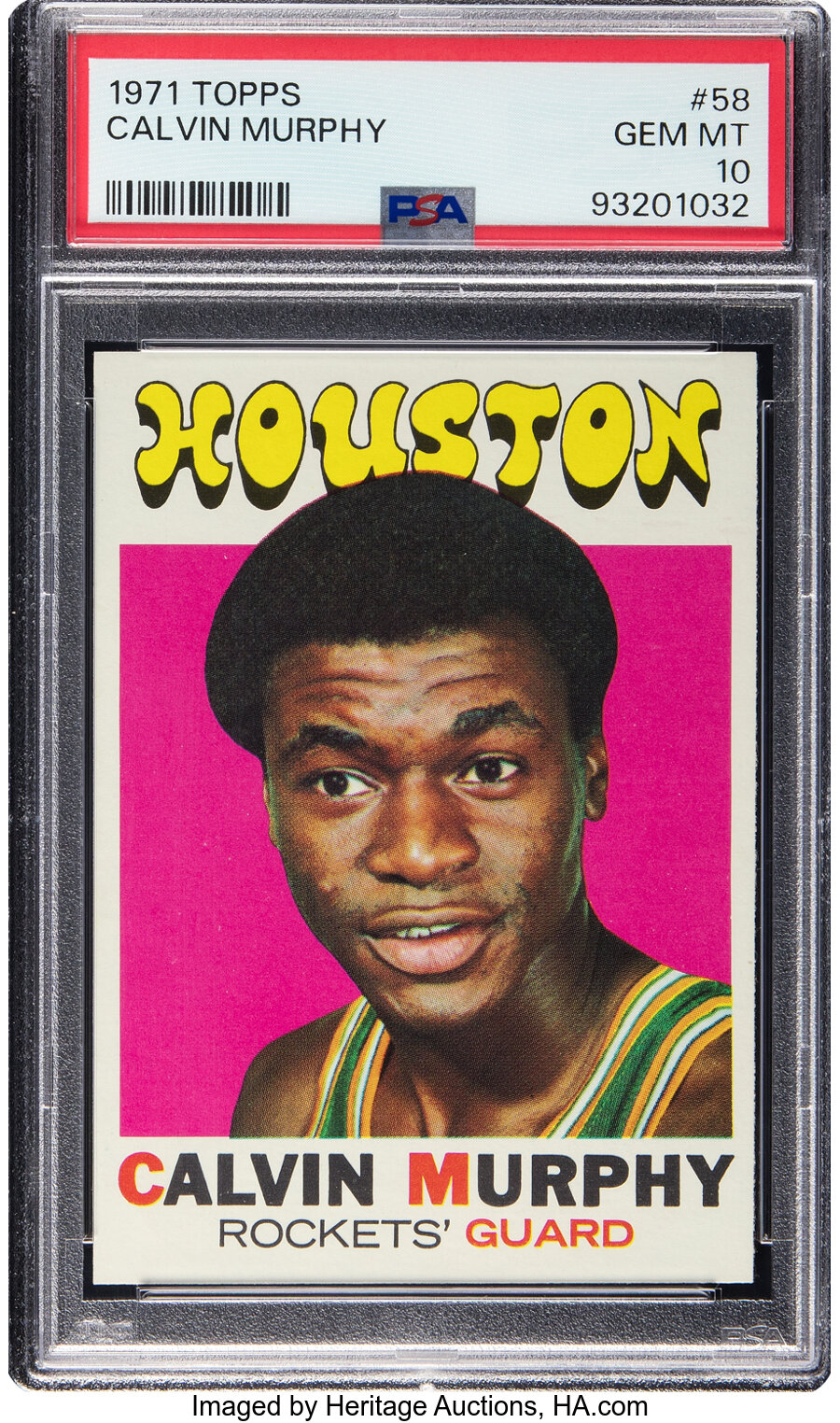 1971 Topps Calvin Murphy #58 PSA Gem Mint 10