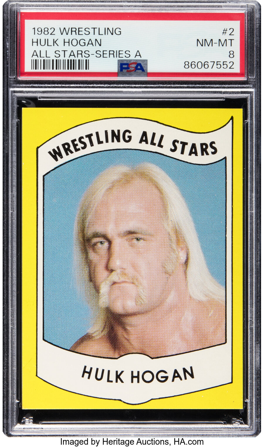 1982 Wrestling Hulk Hogan (All Stars-Series A) #2 PSA NM-MT 8