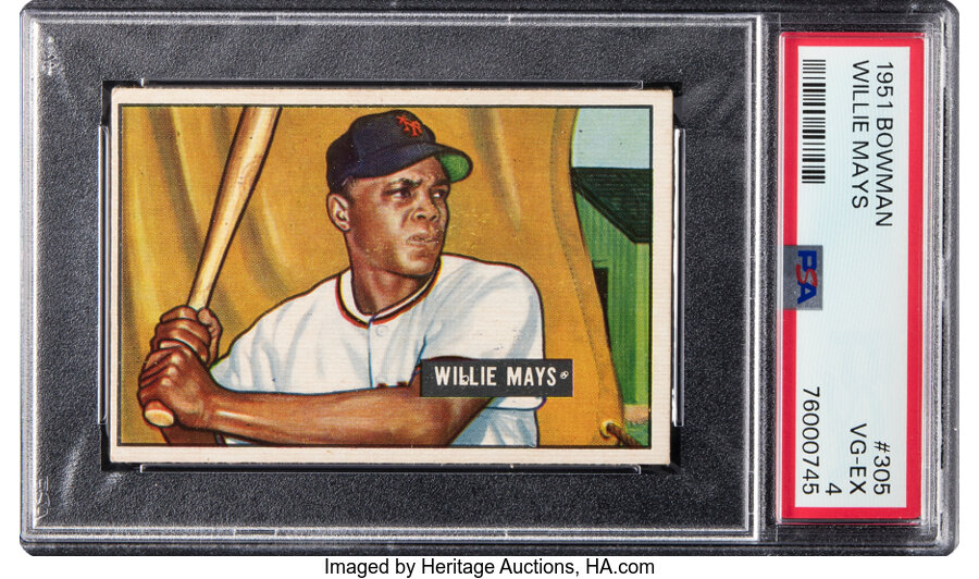 1951 Bowman Willie Mays #305 PSA VG-EX 4