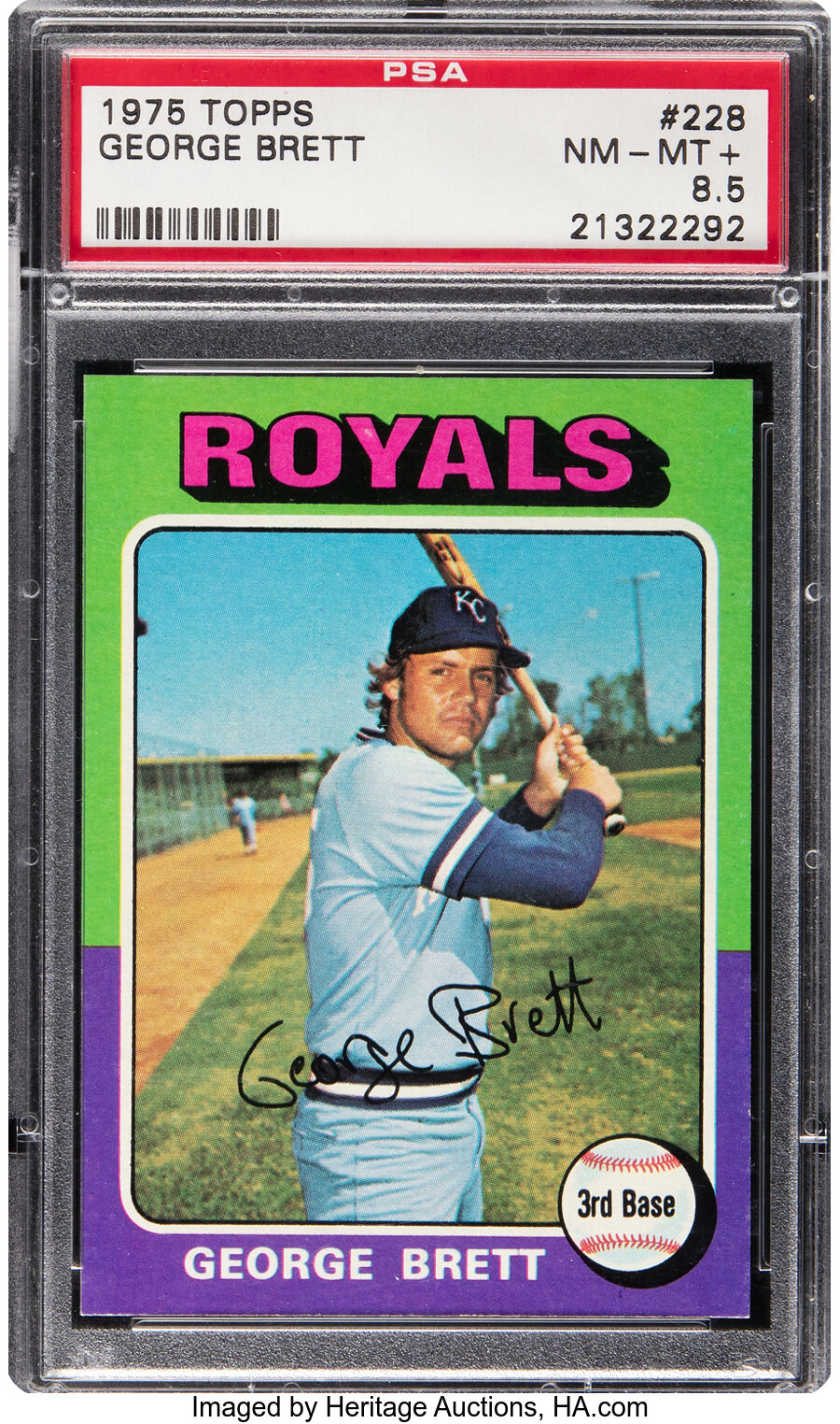 1975 Topps George Brett Rookie #228 PSA NM-MT 8.5