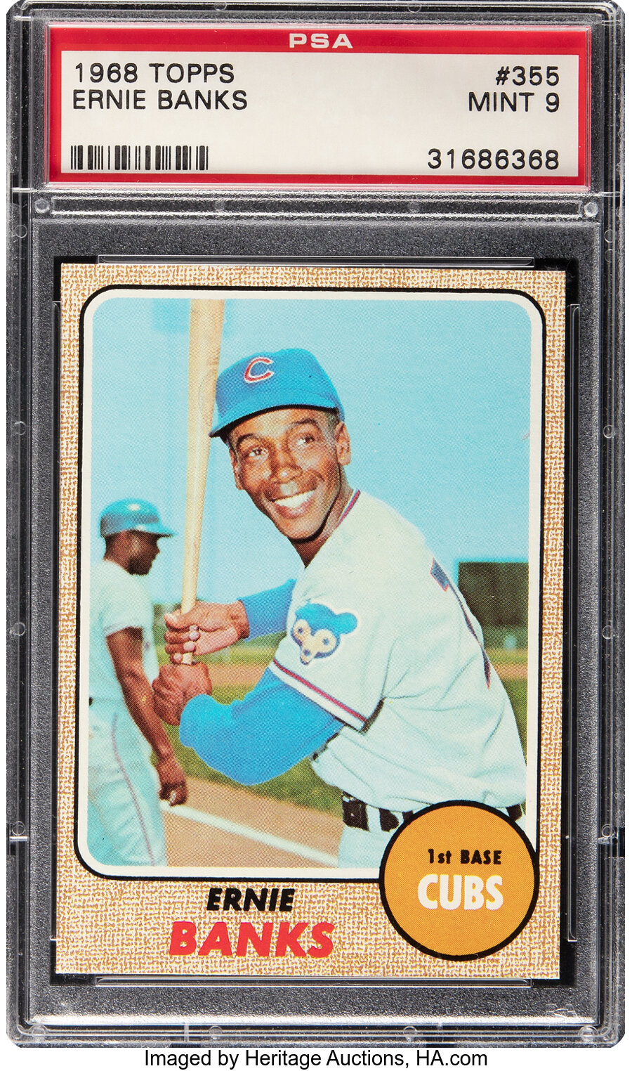 1968 Topps Ernie Banks #355 PSA Mint 9