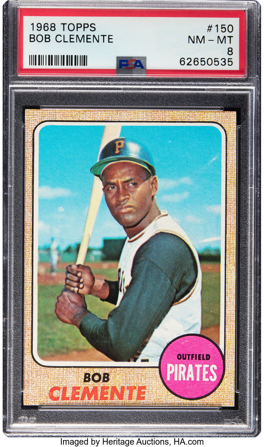 1968 Topps Roberto Clemente #150 PSA NM-MT 8