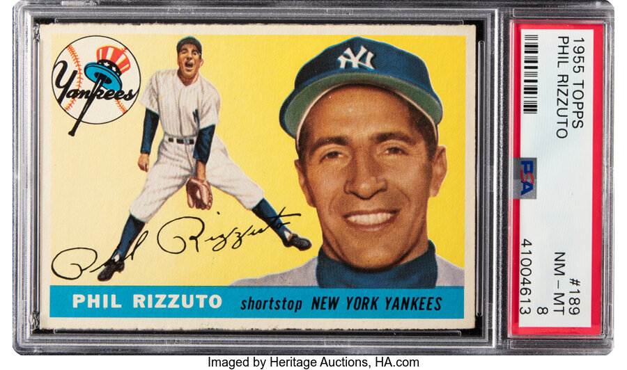 1955 Topps Phil Rizzuto #189 PSA NM-MT 8