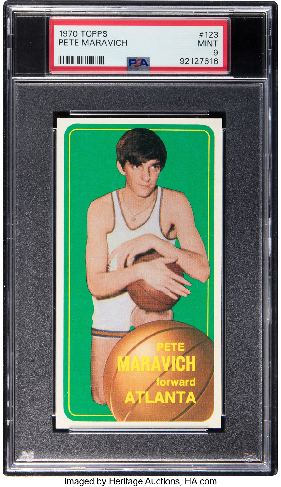 1970 Topps Pete Maravich Rookie #123 PSA Mint 9