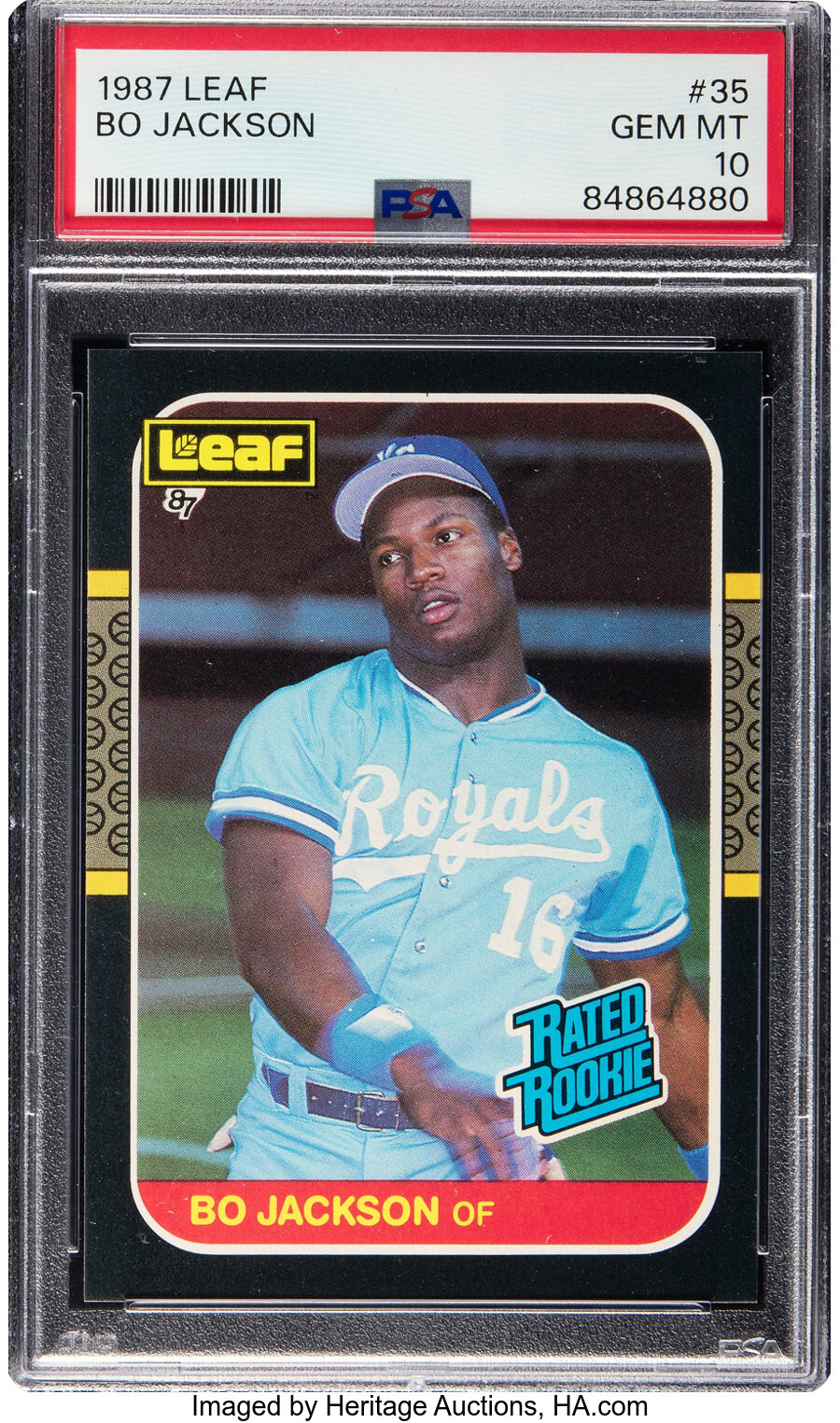 1987 Leaf Bo Jackson Rookie #35 PSA Gem Mint 10