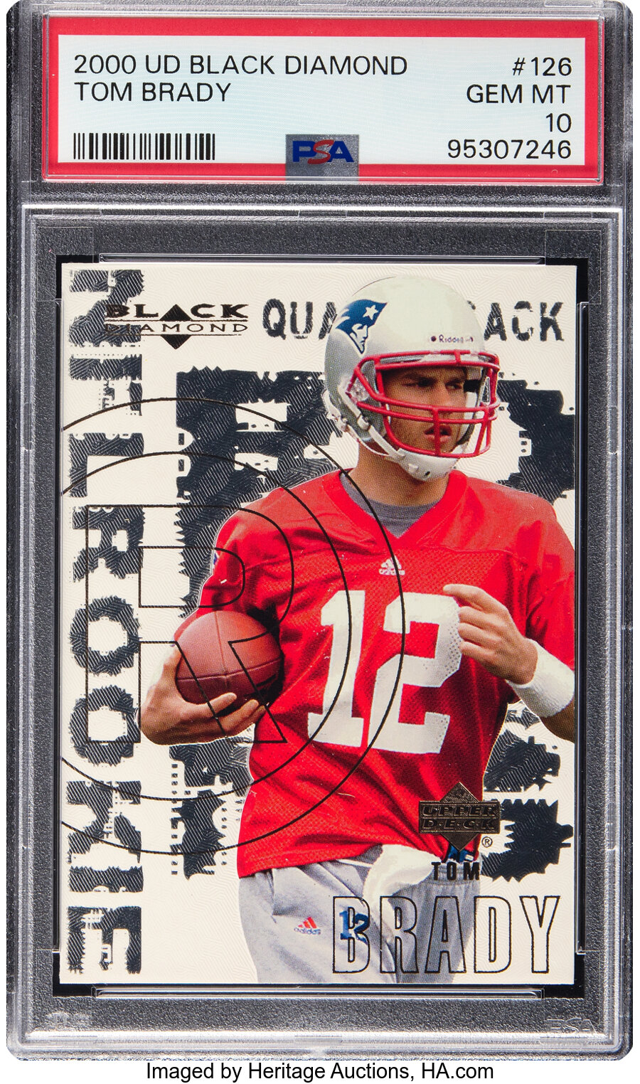 2000 Upper Deck Black Diamond Tom Brady Rookie #126 PSA Gem Mint 10