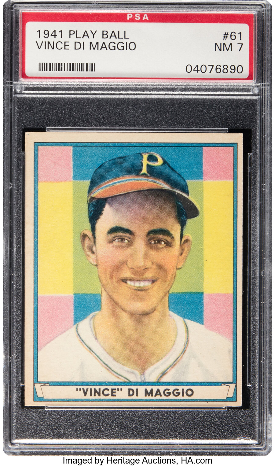 1941 Play Ball Vince DiMaggio #61 PSA NM 7