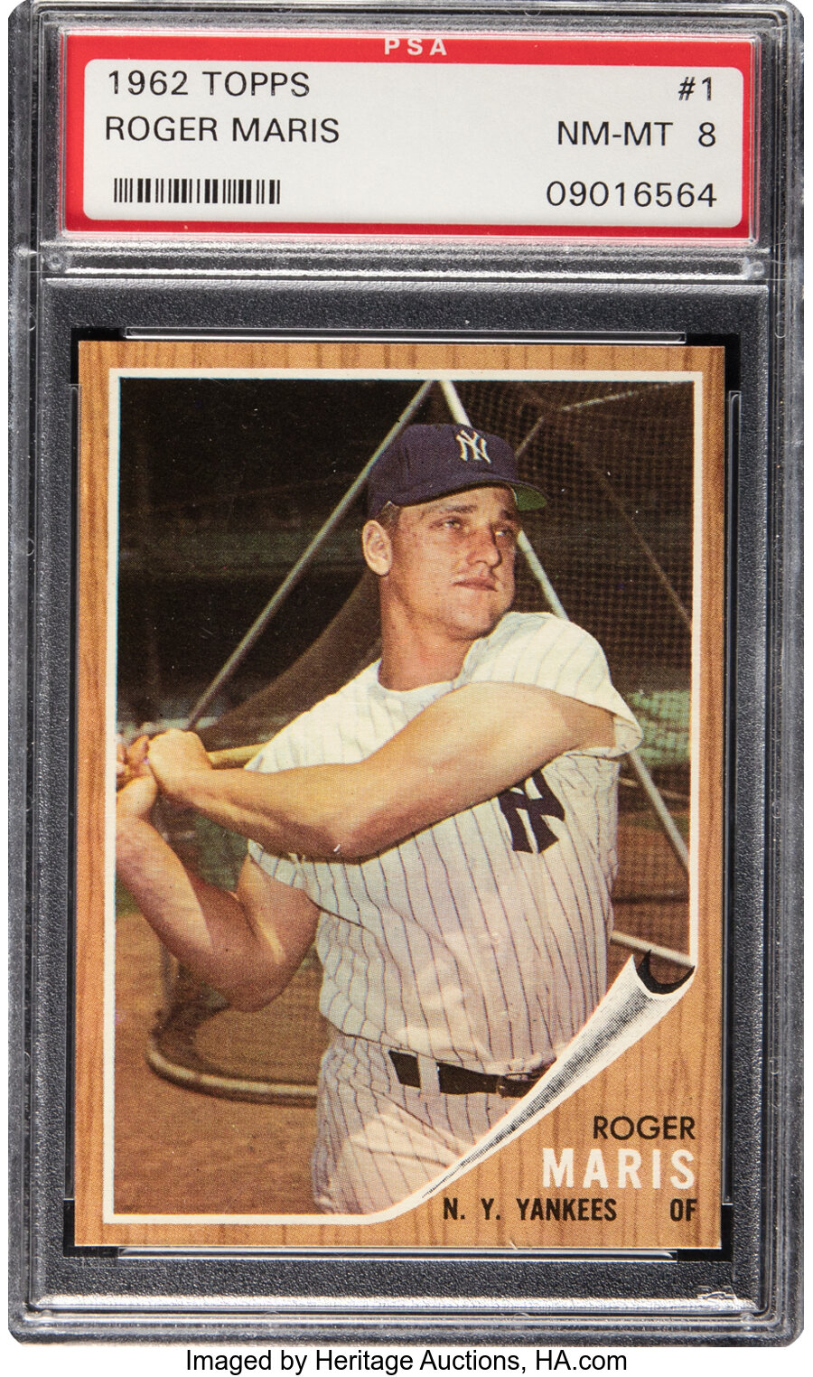 1962 Topps Roger Maris #1 PSA NM-MT 8