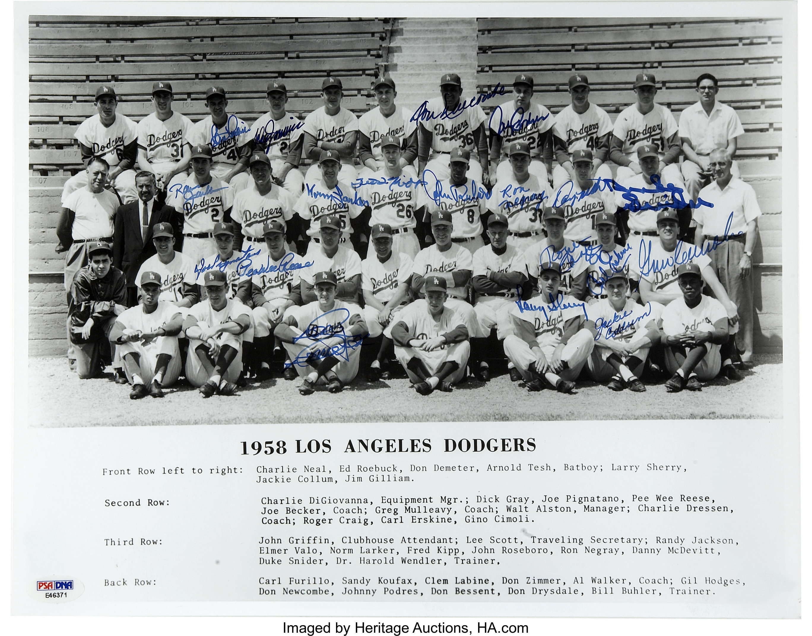 Los Angeles Dodgers 1958