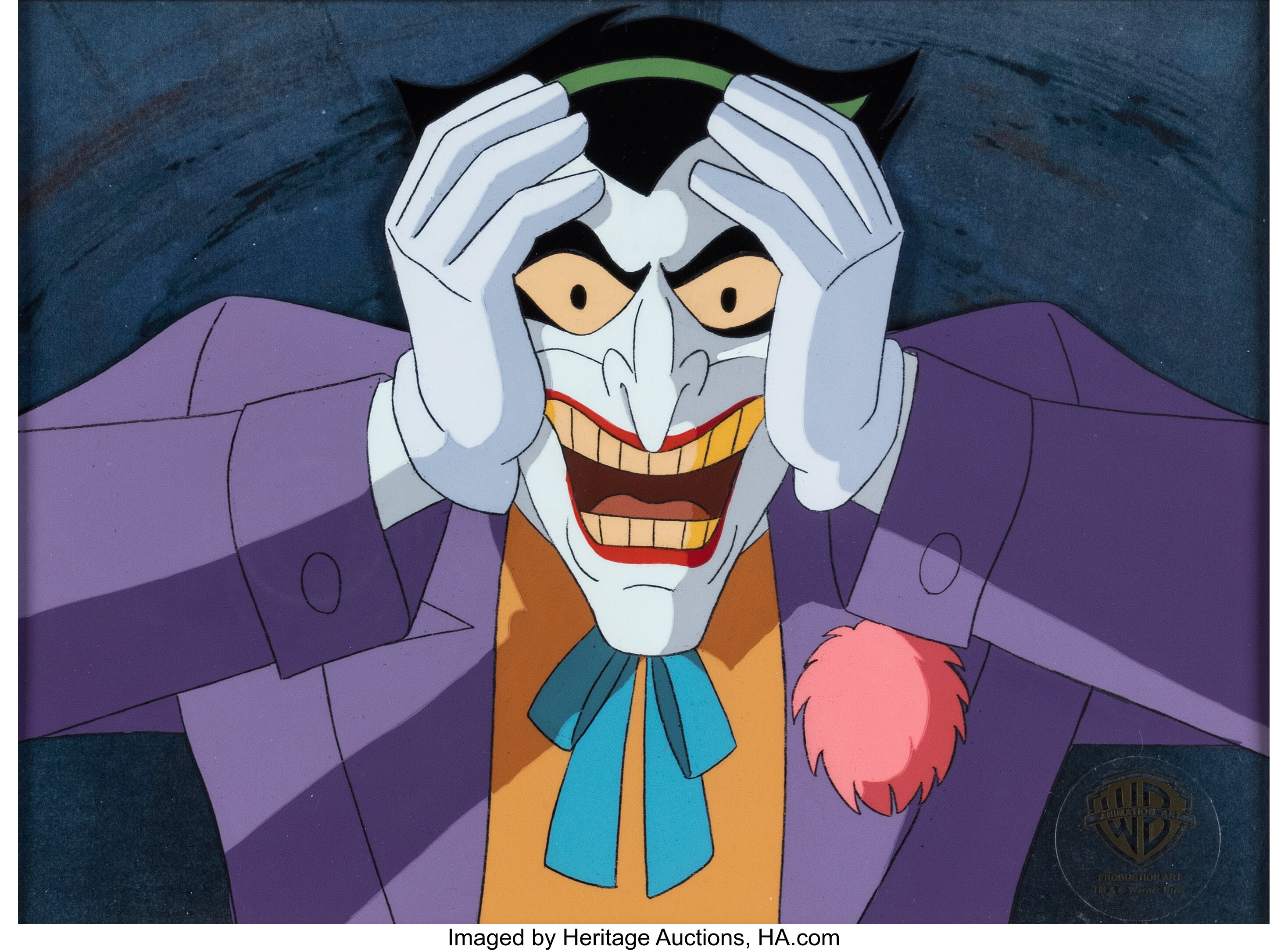 Batman: Mask of the Phantasm Joker Close-up Production Cel (Warner ...