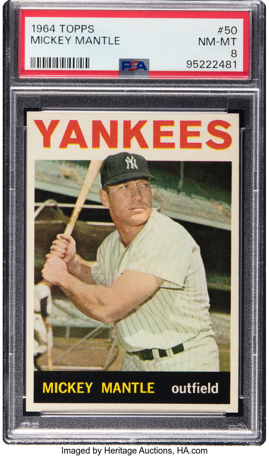 1964 Topps Mickey Mantle #50 PSA NM-MT 8