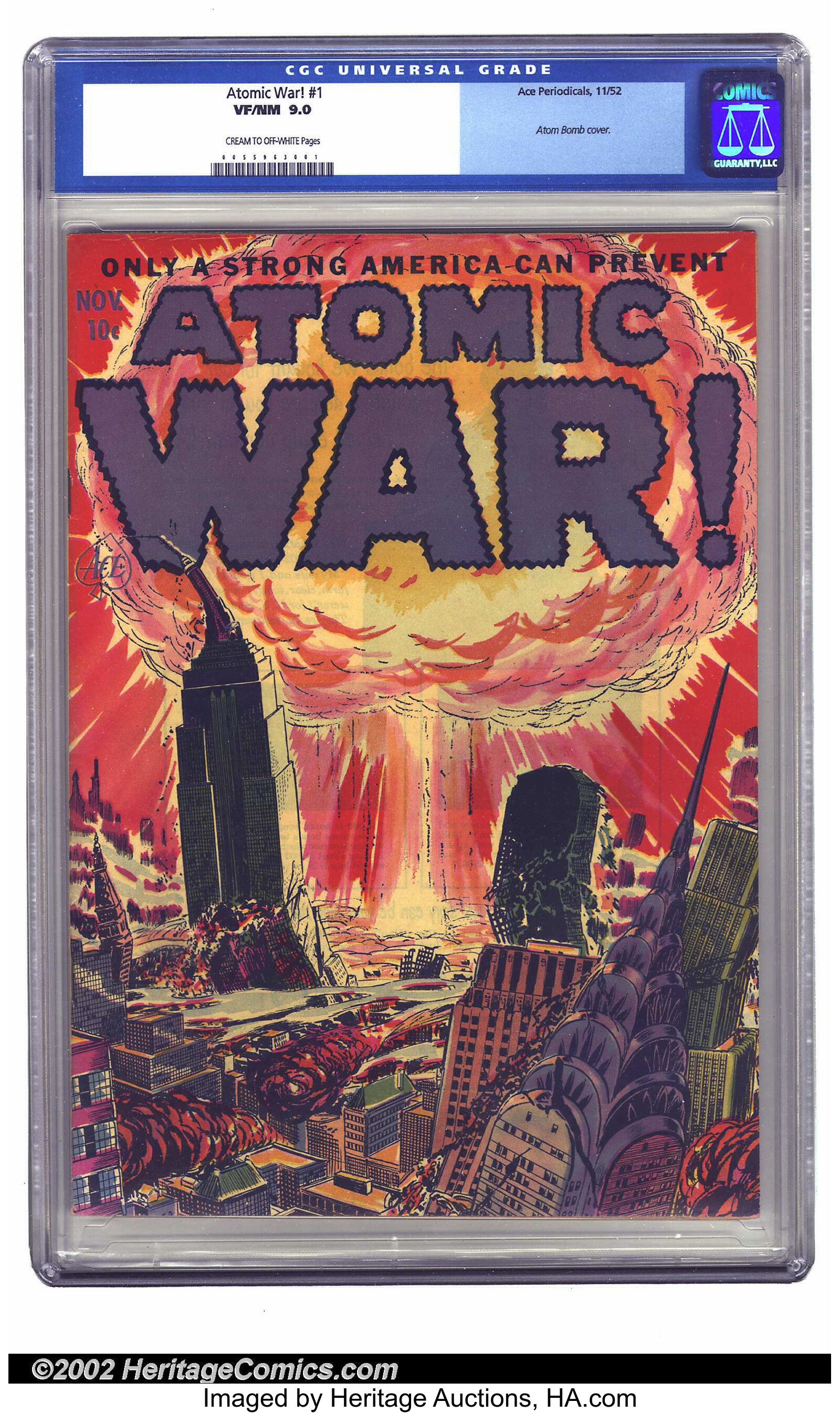 How Much Is Atomic War! #1 Worth? Browse Comic Prices | Heritage