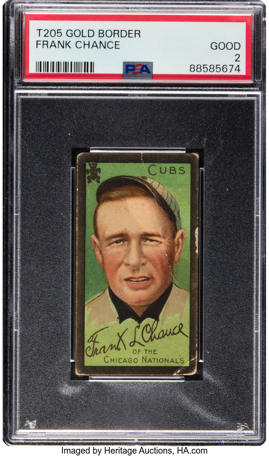 1911 T205 Piedmont Frank Chance PSA Good 2