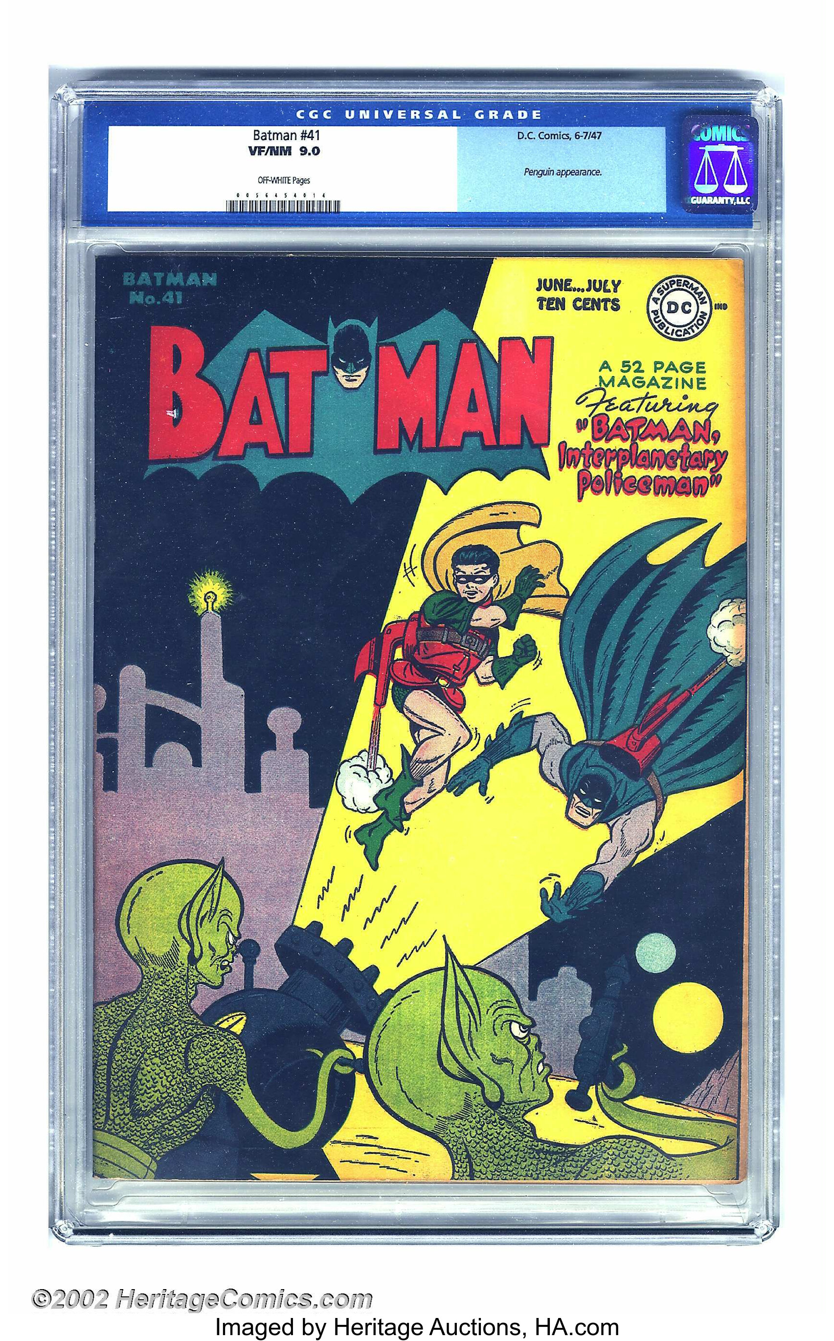 Batman #41 (DC, 1947) CGC VF/NM  Off-white pages. This is the | Lot  #7682 | Heritage Auctions