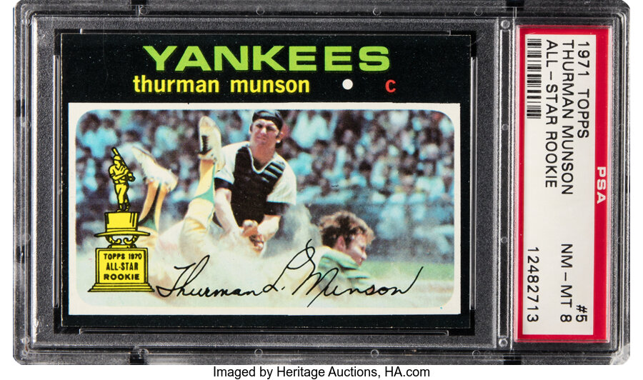 1971 Topps Thurman Munson (All-Star Rookie) #5 PSA NM-MT 8