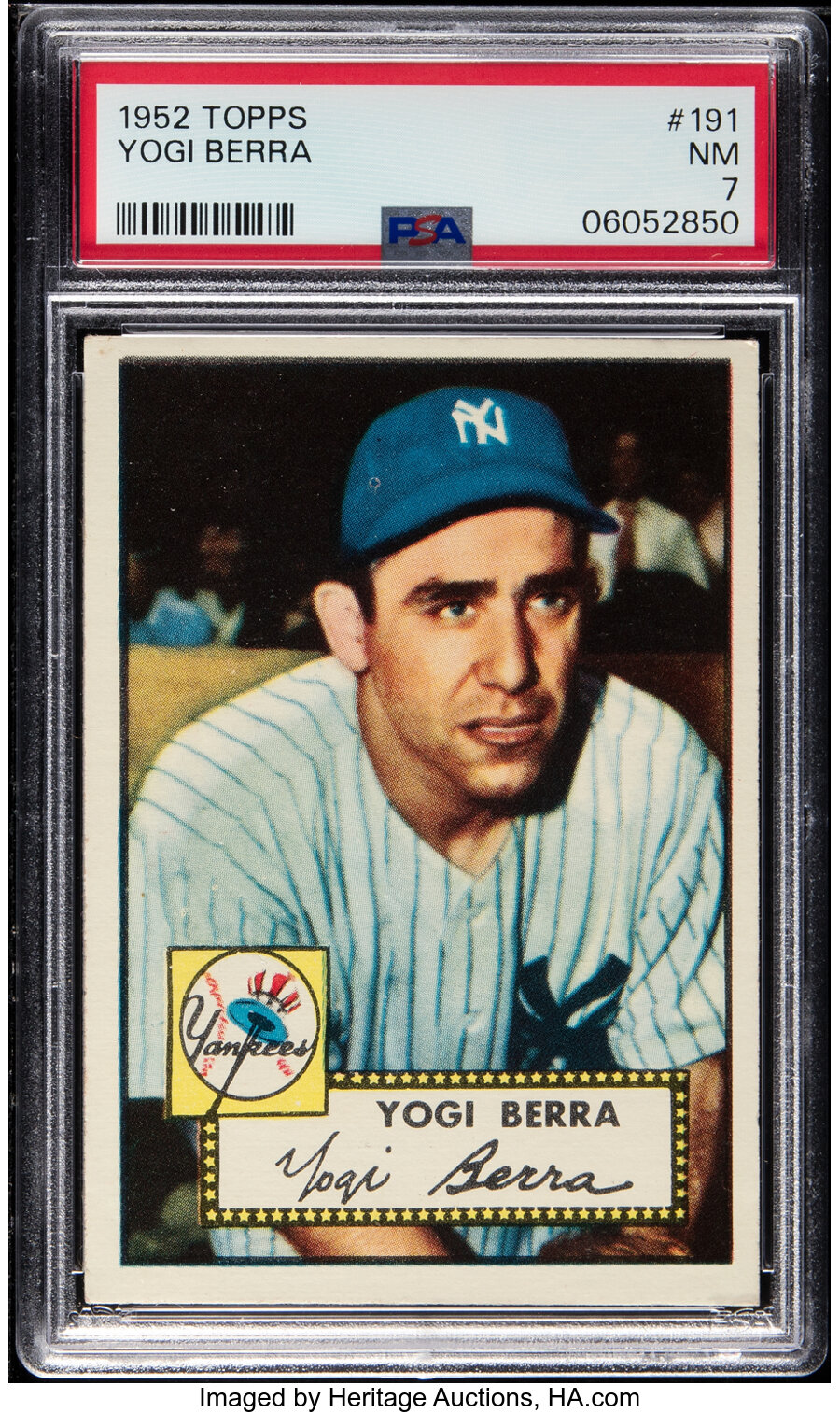 1952 Topps Yogi Berra #191 PSA NM 7