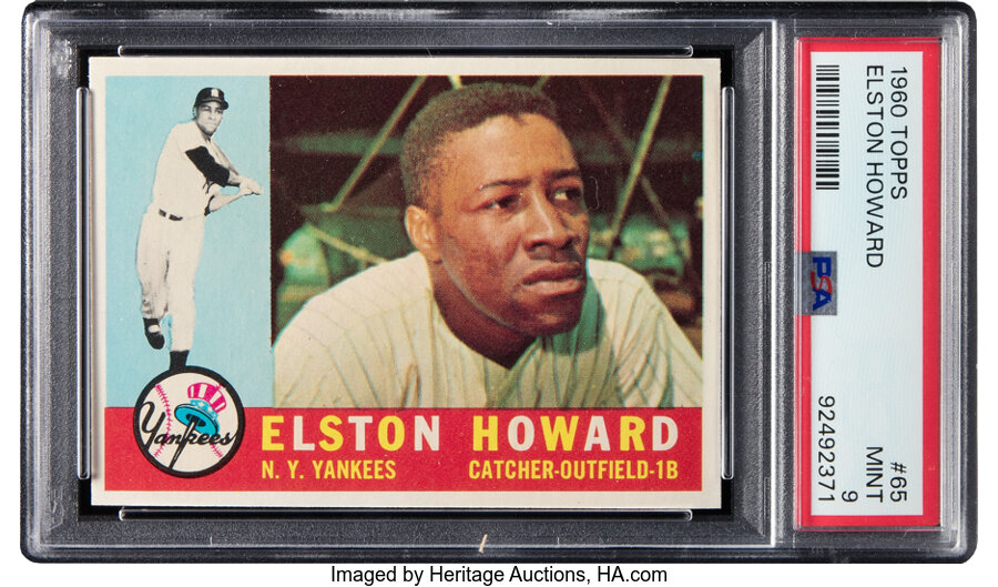 1960 Topps Elston Howard #65 PSA Mint 9