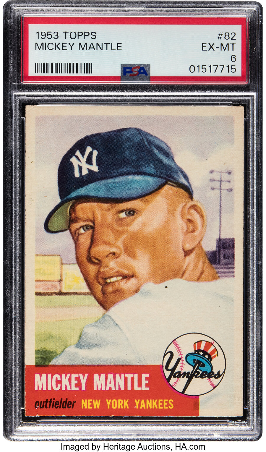 1953 Topps Mickey Mantle #82 PSA EX-MT 6