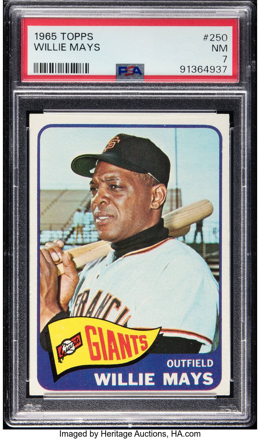 1965 Topps Willie Mays #250 PSA NM 7