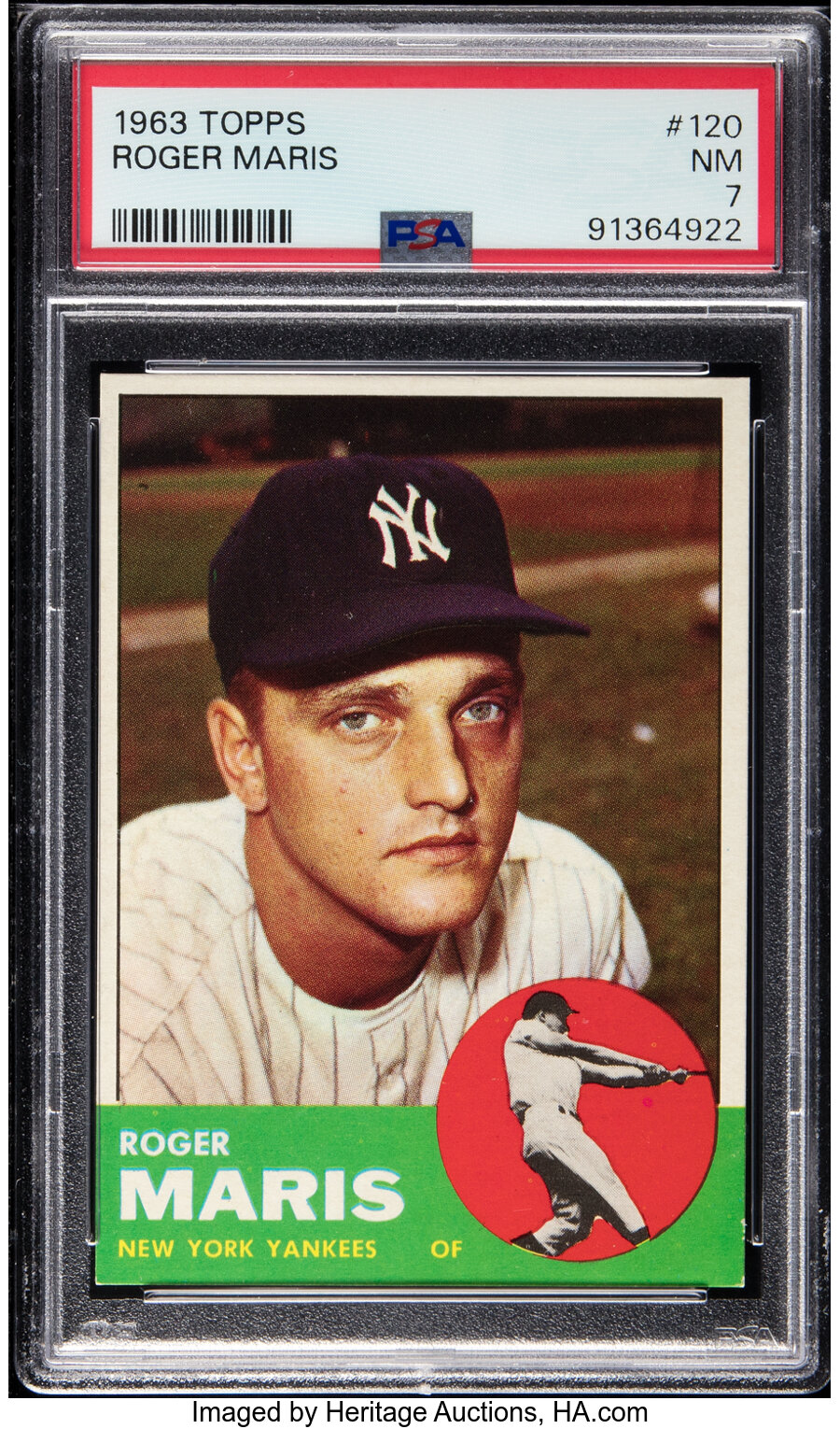 1963 Topps Roger Maris #120 PSA NM 7