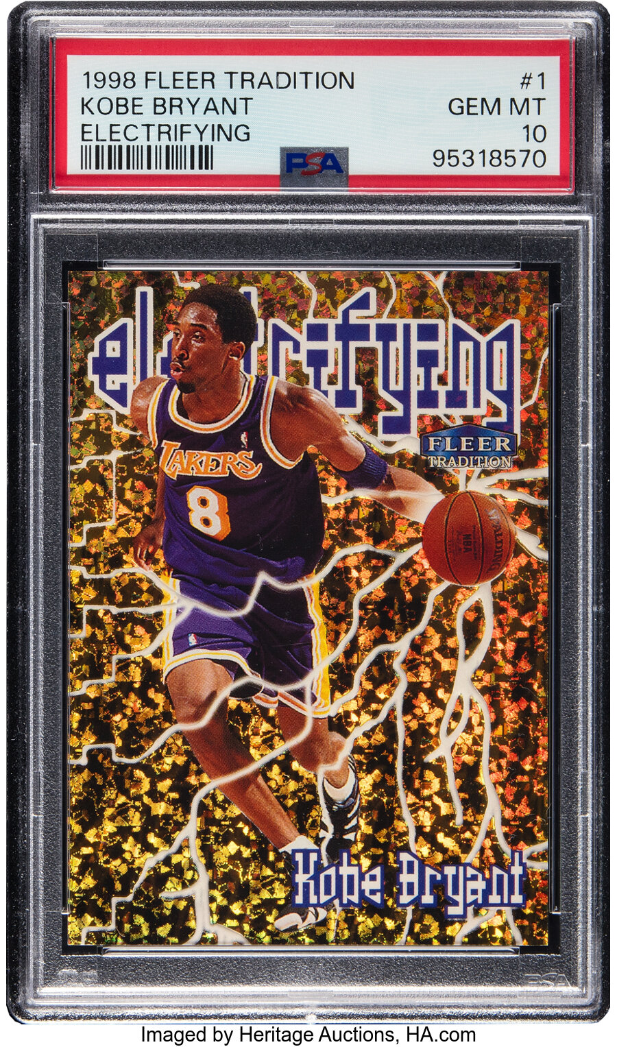1998 Fleer Tradition Kobe Bryant (Electrifying) #1 PSA Gem Mint 10