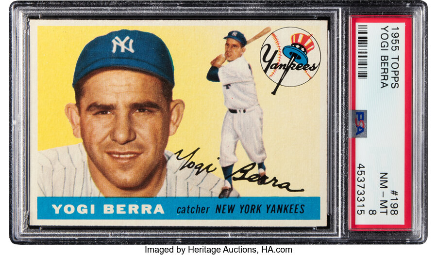 1955 Topps Yogi Berra #198 PSA NM-MT 8