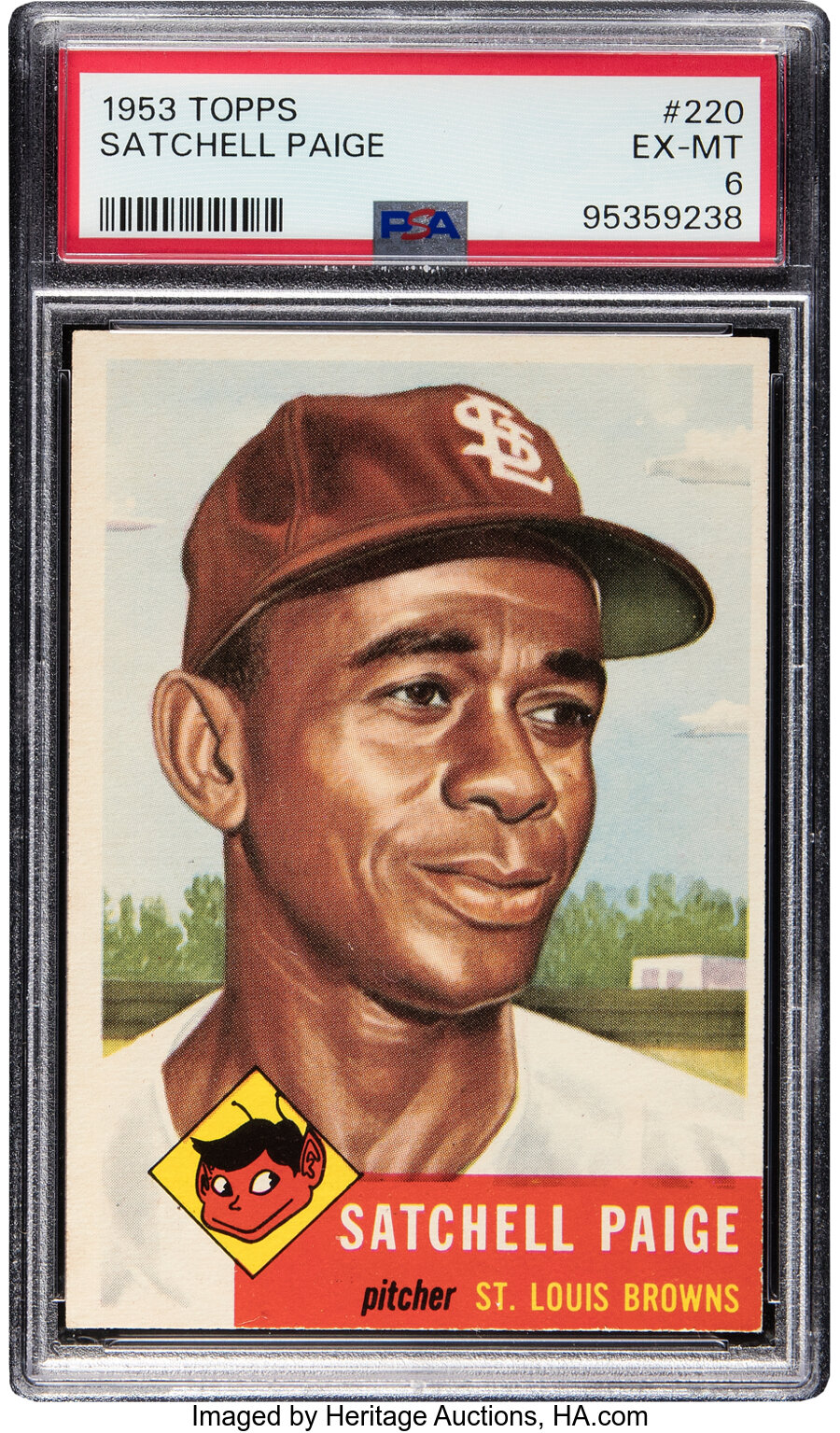 1953 Topps Satchel Paige #220 PSA EX-MT 6