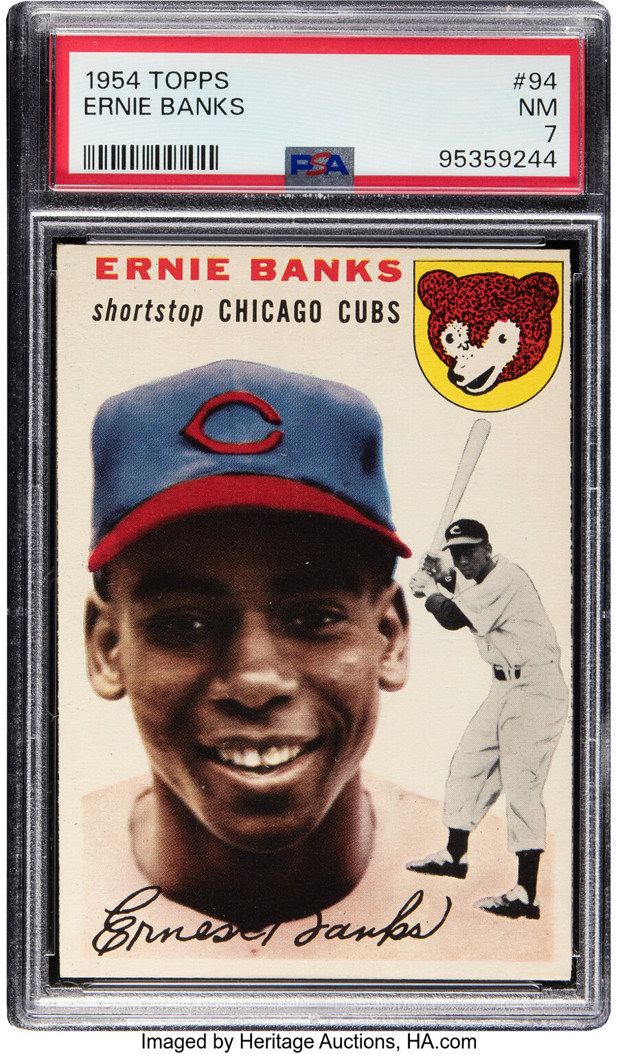 1954 Topps Ernie Banks Rookie #94 PSA NM 7