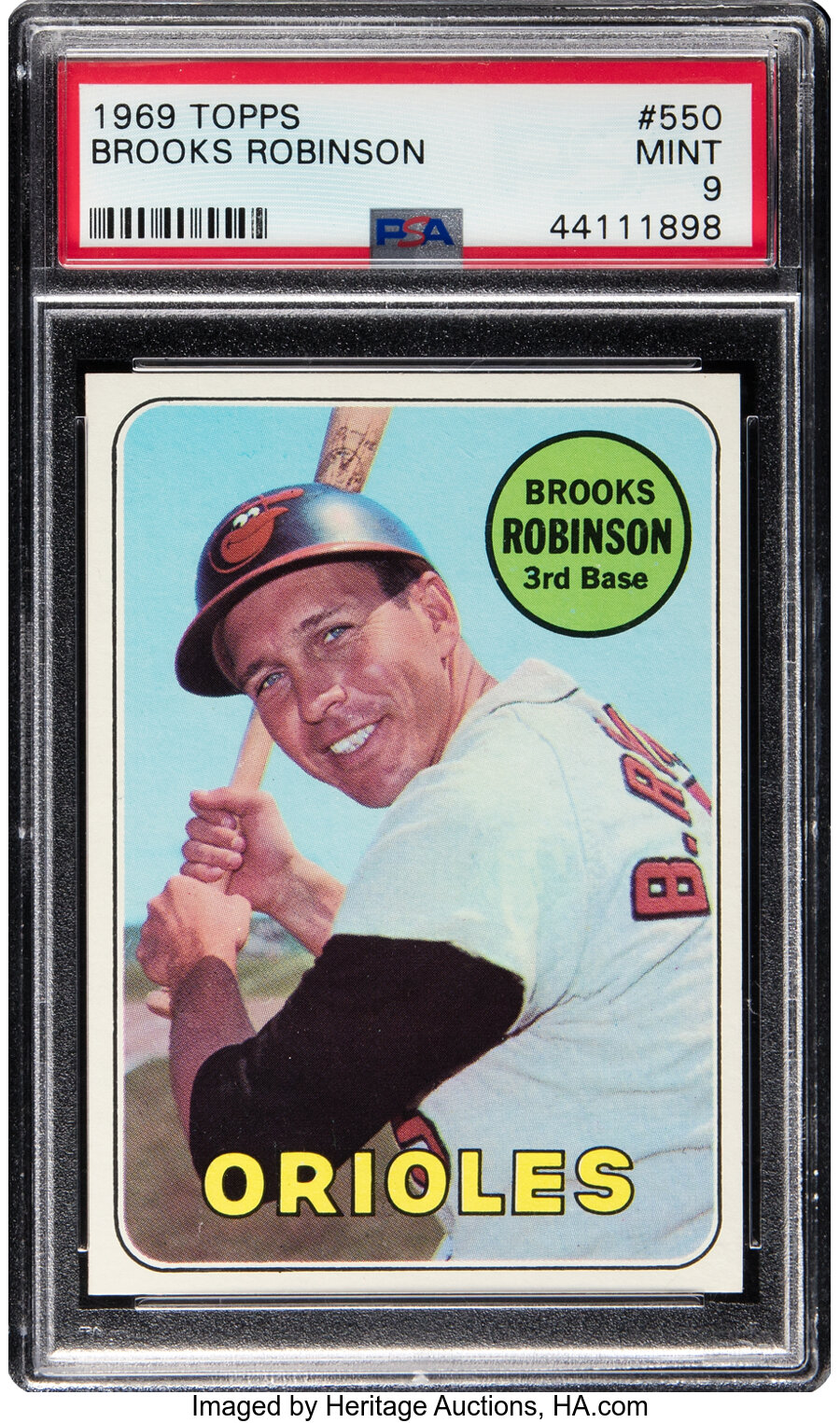 1969 Topps Brooks Robinson #550 PSA Mint 9