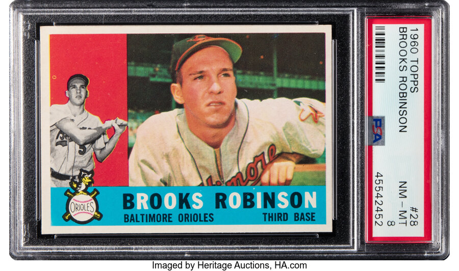 1960 Topps Brooks Robinson #28 PSA NM-MT 8