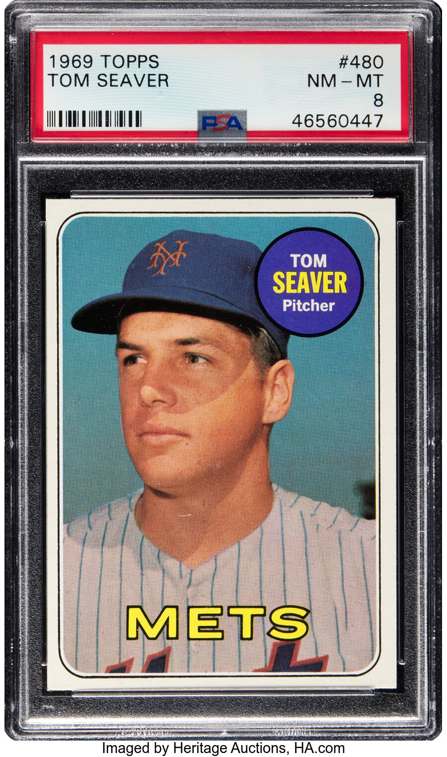 1969 Topps Tom Seaver #480 PSA NM-MT 8