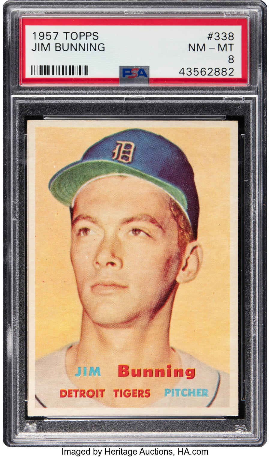 1957 Topps Jim Bunning #338 PSA NM-MT 8