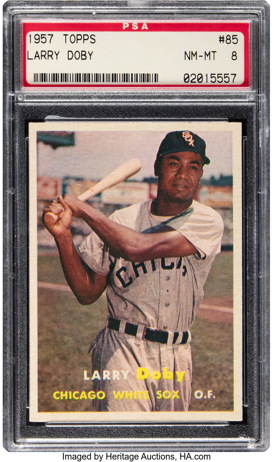 1957 Topps Larry Doby #85 PSA NM-MT 8