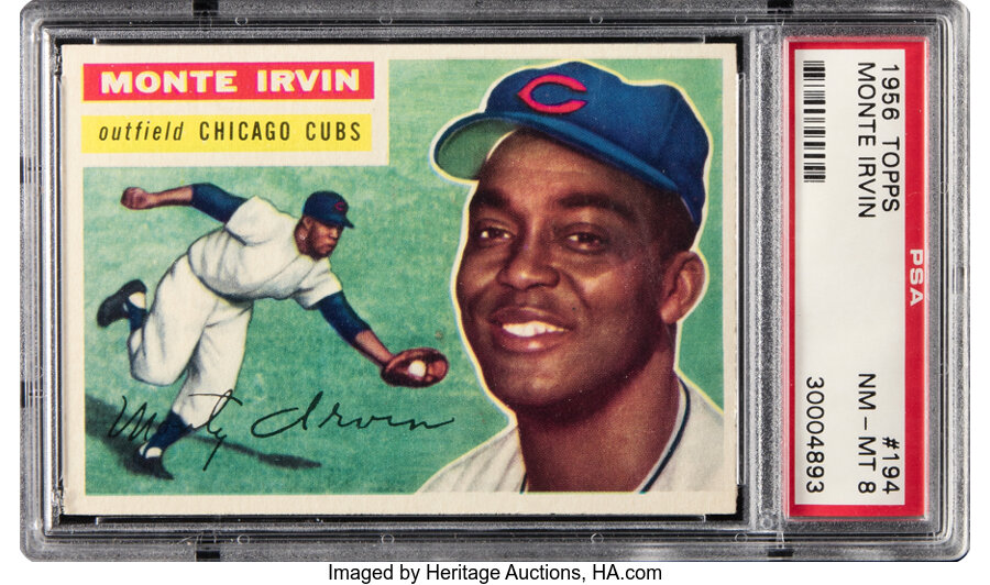 1956 Topps Monte Irvin #194 PSA NM-MT 8