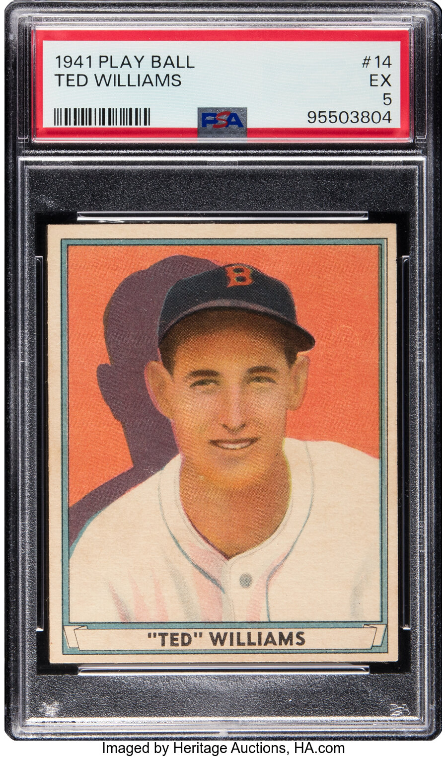 1941 Play Ball Ted Williams #14 PSA EX 5